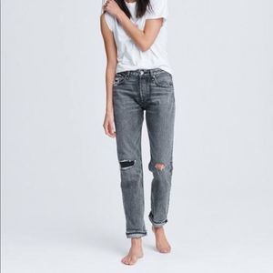 Rag and Bone NWT Rosa Mid-Rise Boyfriend - Black Magic size 23